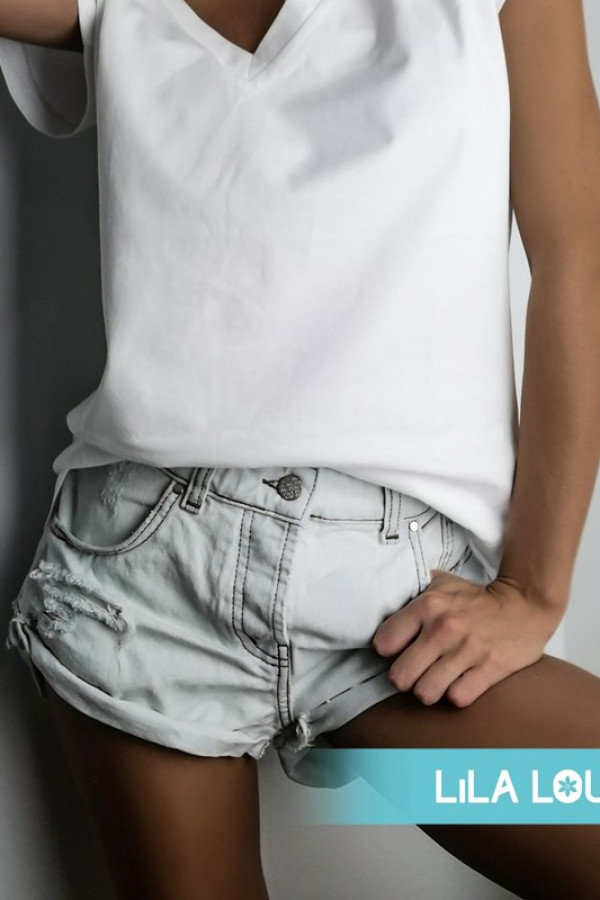 Spodenki Jeans Białe