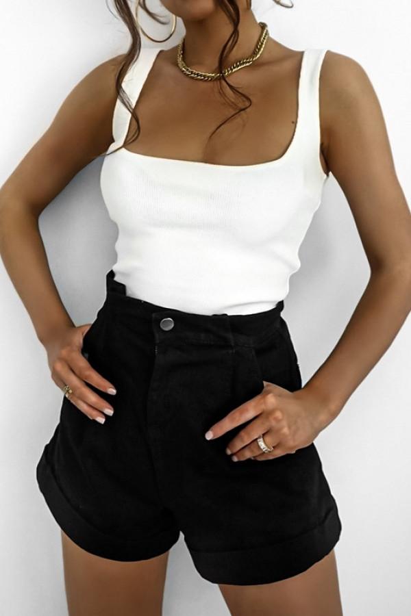 Szorty jeans NADIA black