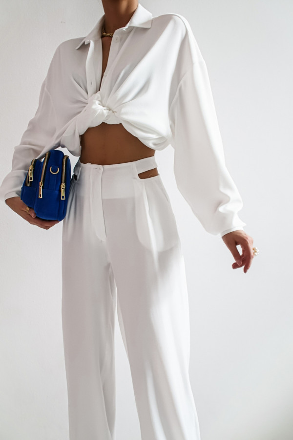 Spodnie HEELS UP white 2