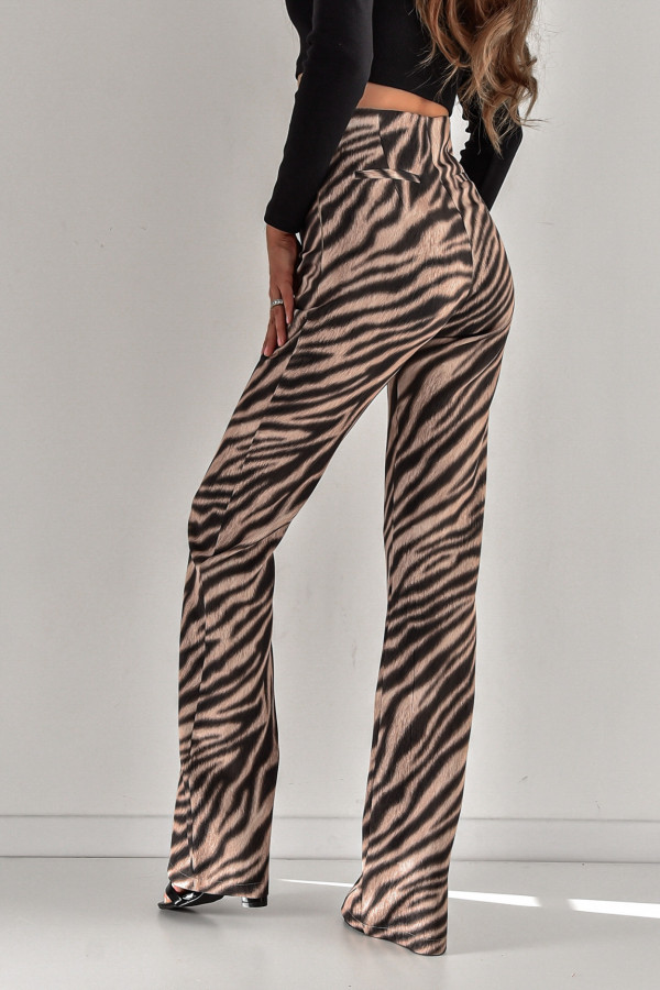 Spodnie dzwony BELL zebra 1