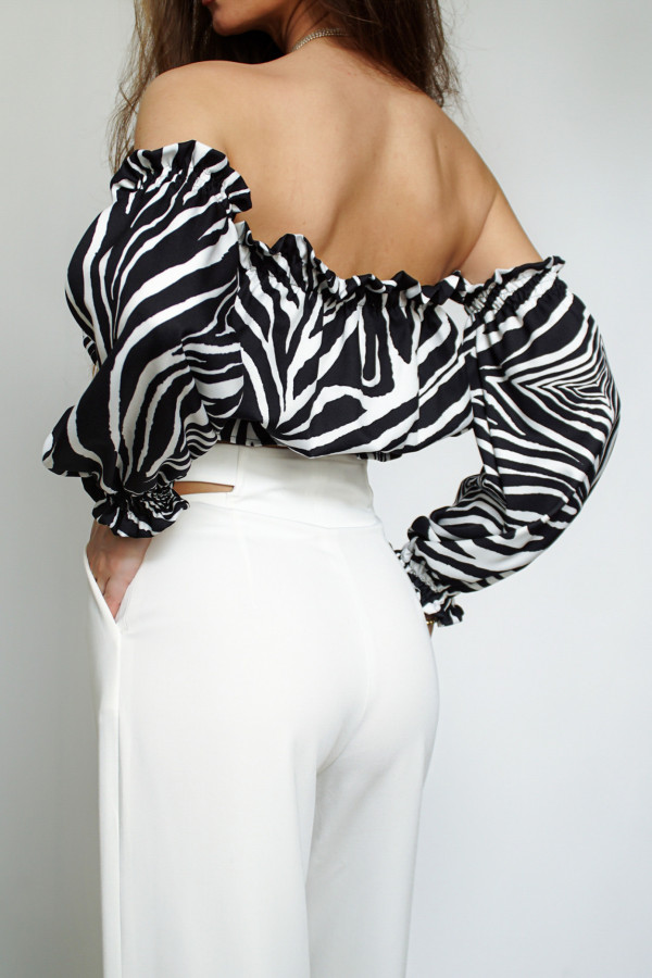 Bluzka hiszpanka NALA Zebra 1