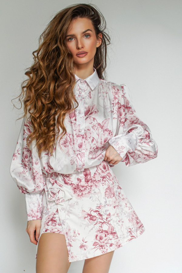 Spódnico-spodenki ROSE WHITE-PINK