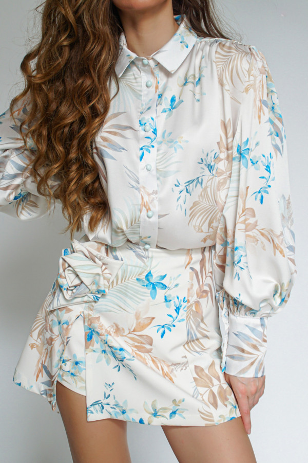 Spódnico-spodenki ROSE WHITE-BLUE 2