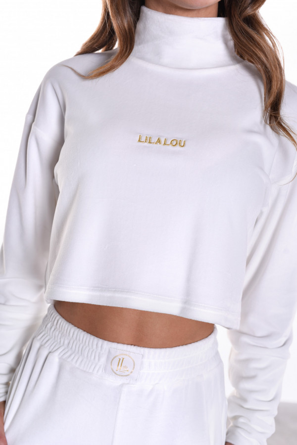 Dres welurowy LOLI2 white 5