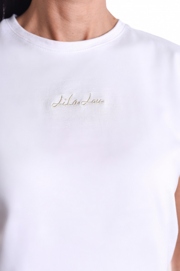 T-shirt LL biały haft 4