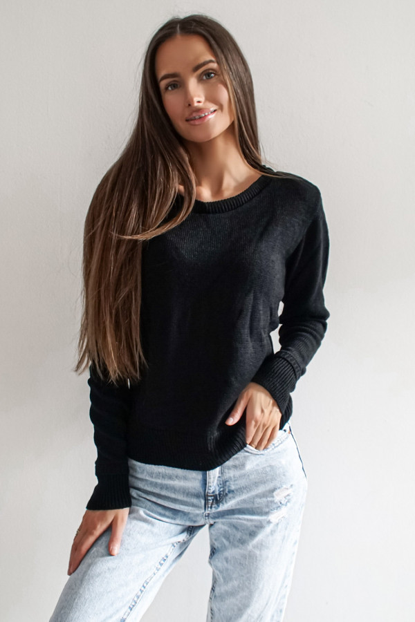 Sweter WEATHER czarny