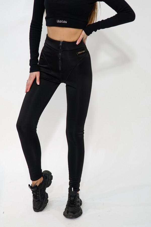 Legginsy ocieplane czarne
