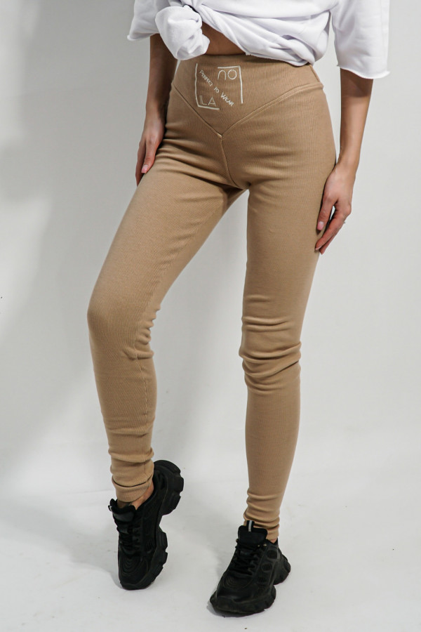 Legginsy HYPNOTIZED LOGO karmel