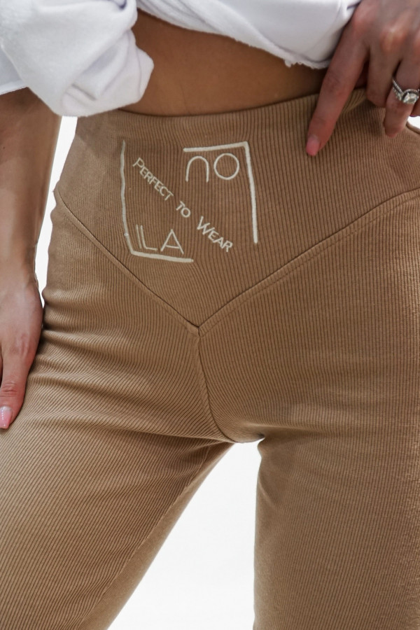 Legginsy HYPNOTIZED LOGO karmel 2
