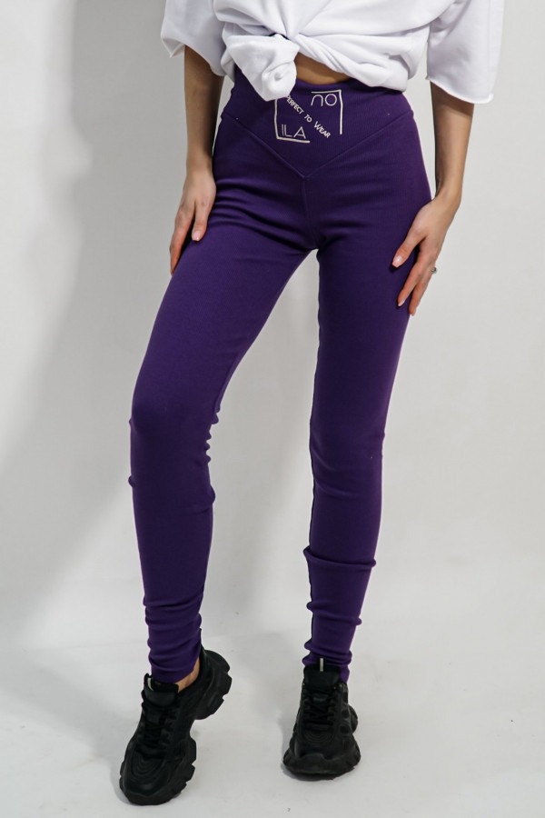 Legginsy HYPNOTIZED LOGO fioletowe