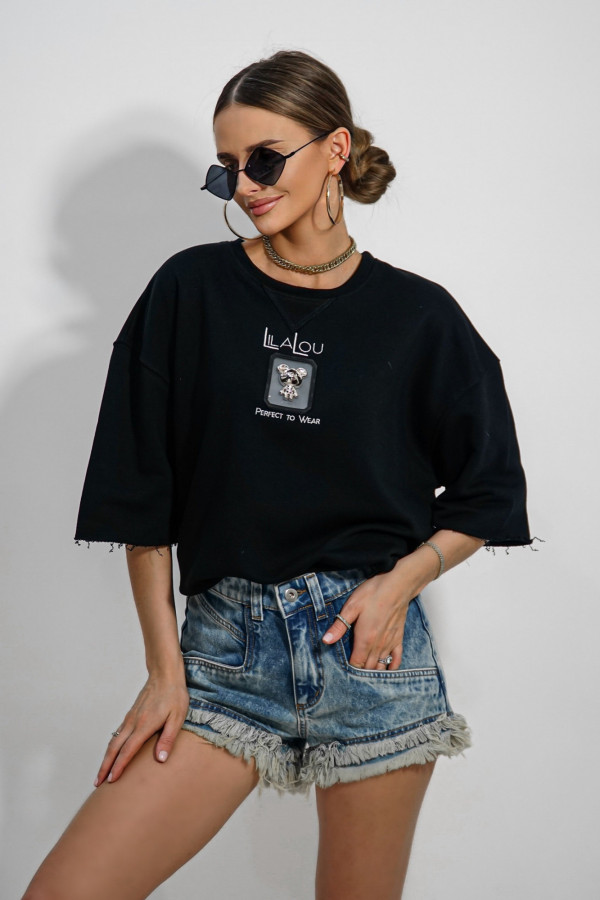 T-shirt TEDDY czarny