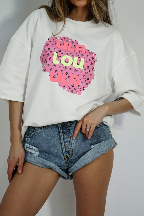 T-shirt CLUB biały 1