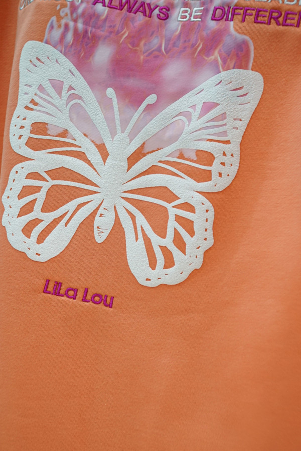 T-Shirt BUTTERFLY pomarańczowy 3