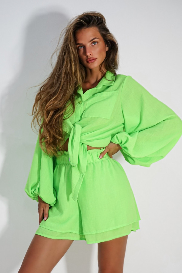 Komplet VICKY neon zielony