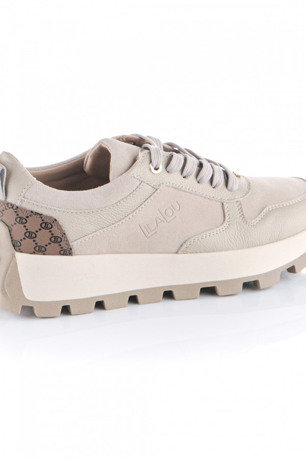 Sneakersy LILA LOU beżowe 7