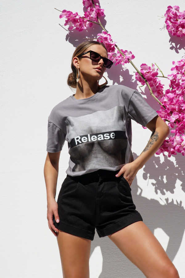 T-shirt RELEASE grafit 3